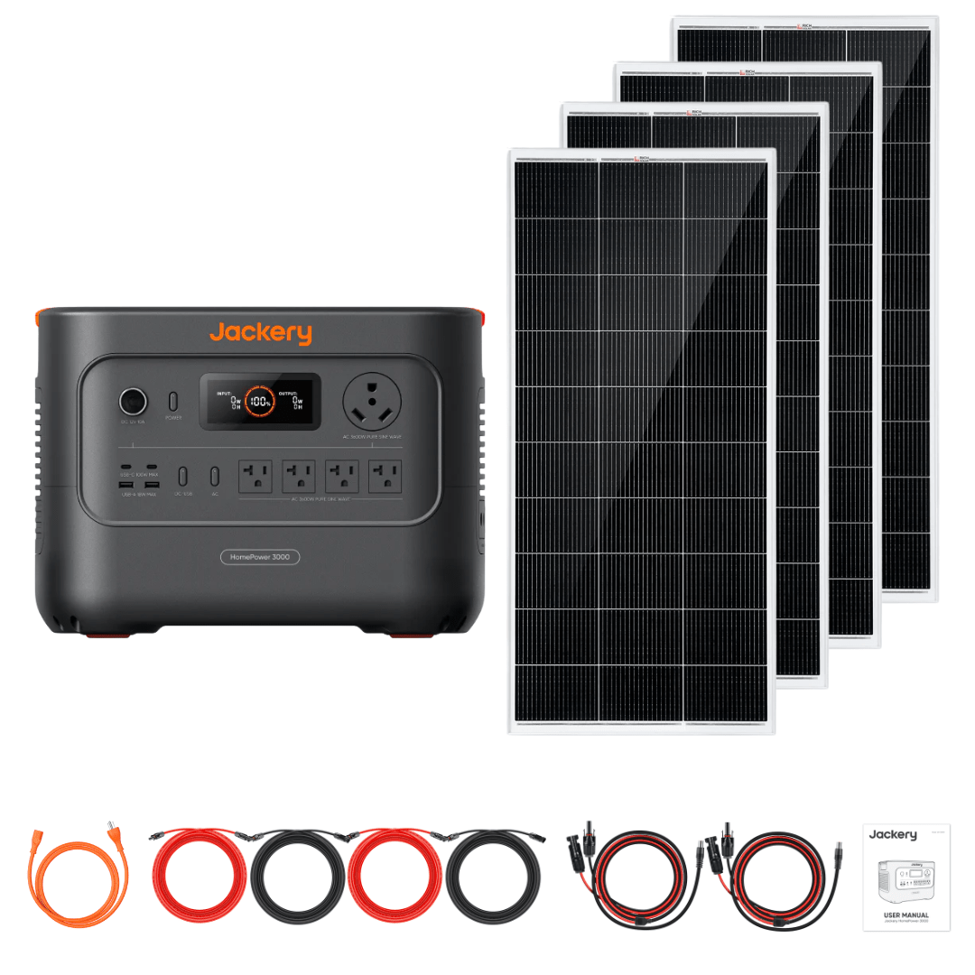 Jackery HomePower 3000 + Custom Solar Panels Kits