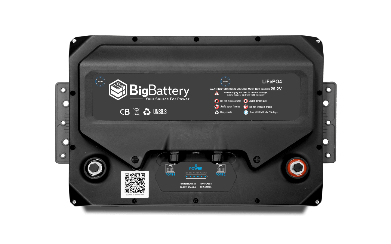 BigBattery HUSKY 2 24V 200Ah 5.12kWh LiFePO4 Battery