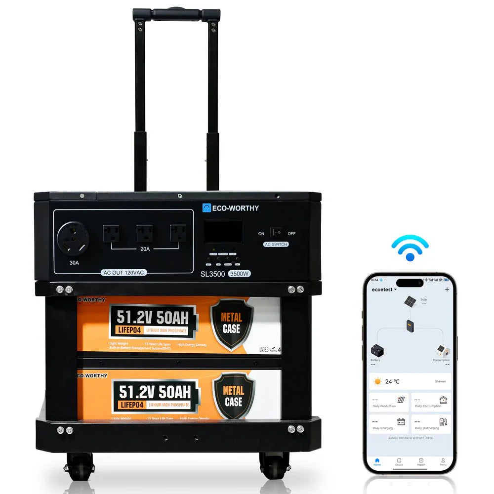 ECO-WORTHY SL3500 3500kW Stackable Power Station