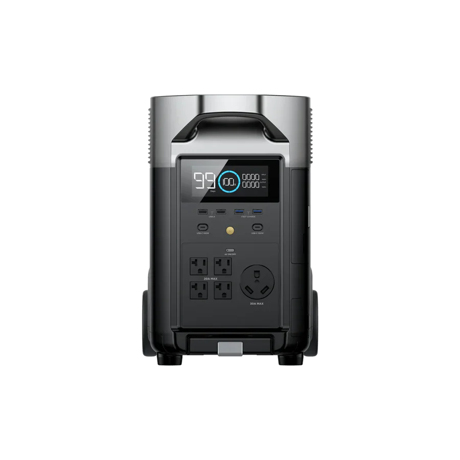 EcoFlow DELTA Pro + 400W Portable Solar Panel + Transfer Switch