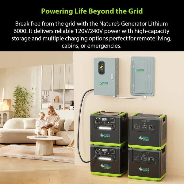Natures Generator Lithium 6000 Power Station