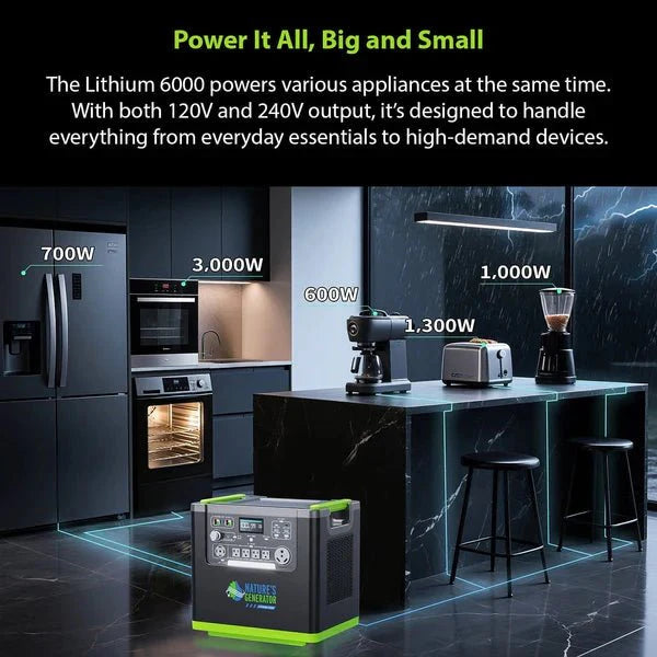 Natures Generator Lithium 6000 Power Station