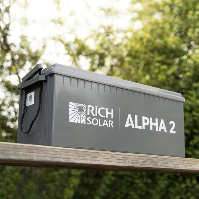 Rich Solar Alpha 2 12V 200Ah LiFePO4 Lithium Iron Phosphate Battery w/ Internal Heating and Bluetooth Function