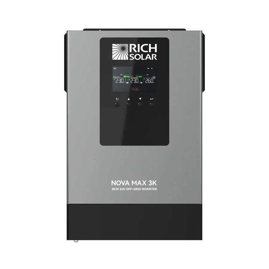 Rich Solar NOVA MAX 3K 2026 24V 3000W Off-Grid Hybrid Inverter