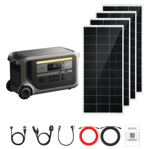 Anker SOLIX F3000 + Custom Solar Panels Kits