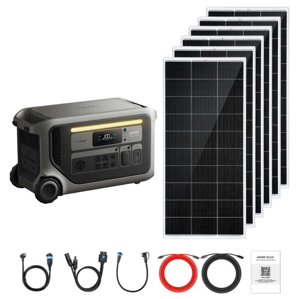Anker SOLIX F3000 + Custom Solar Panels Kits