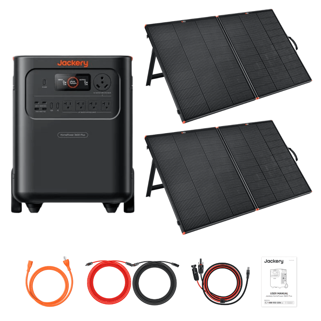Jackery HomePower 3600 Plus + Custom Solar Panels Kits