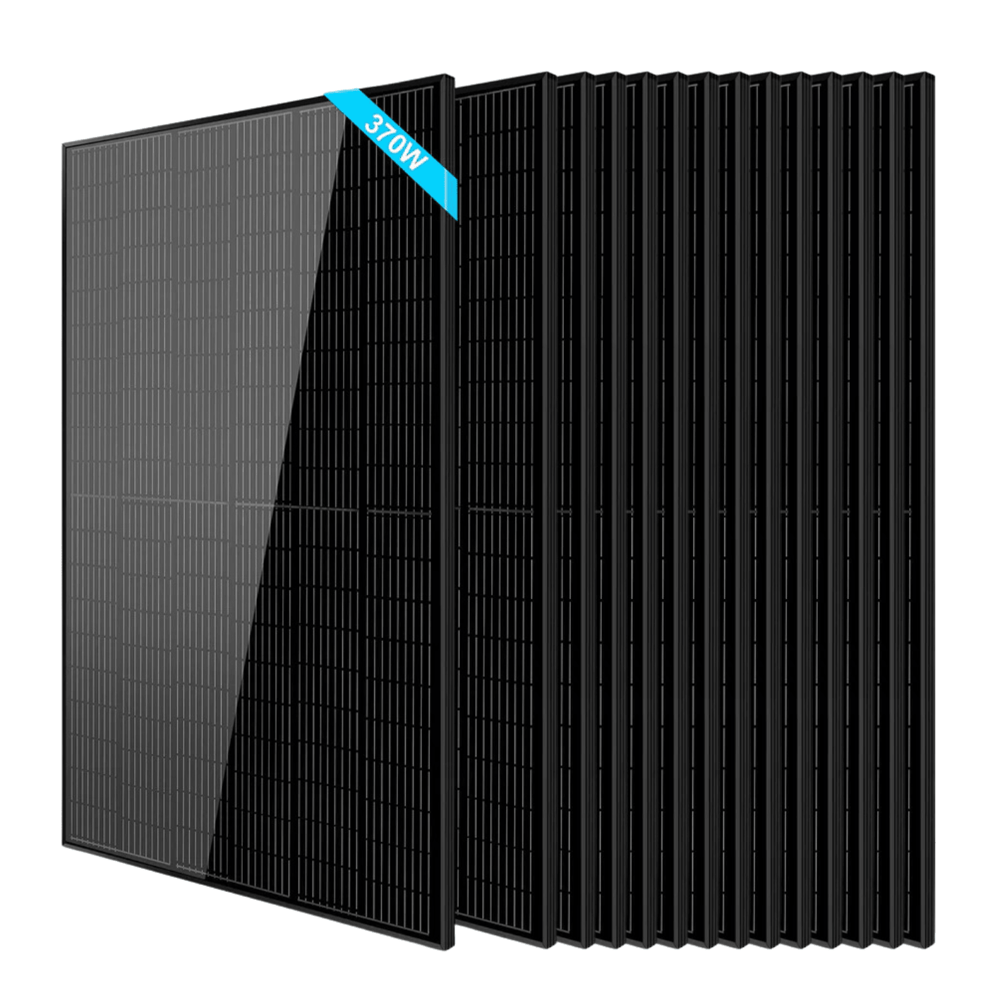 SunGoldPower 370W Monocrystalline Black PERC Solar Panel