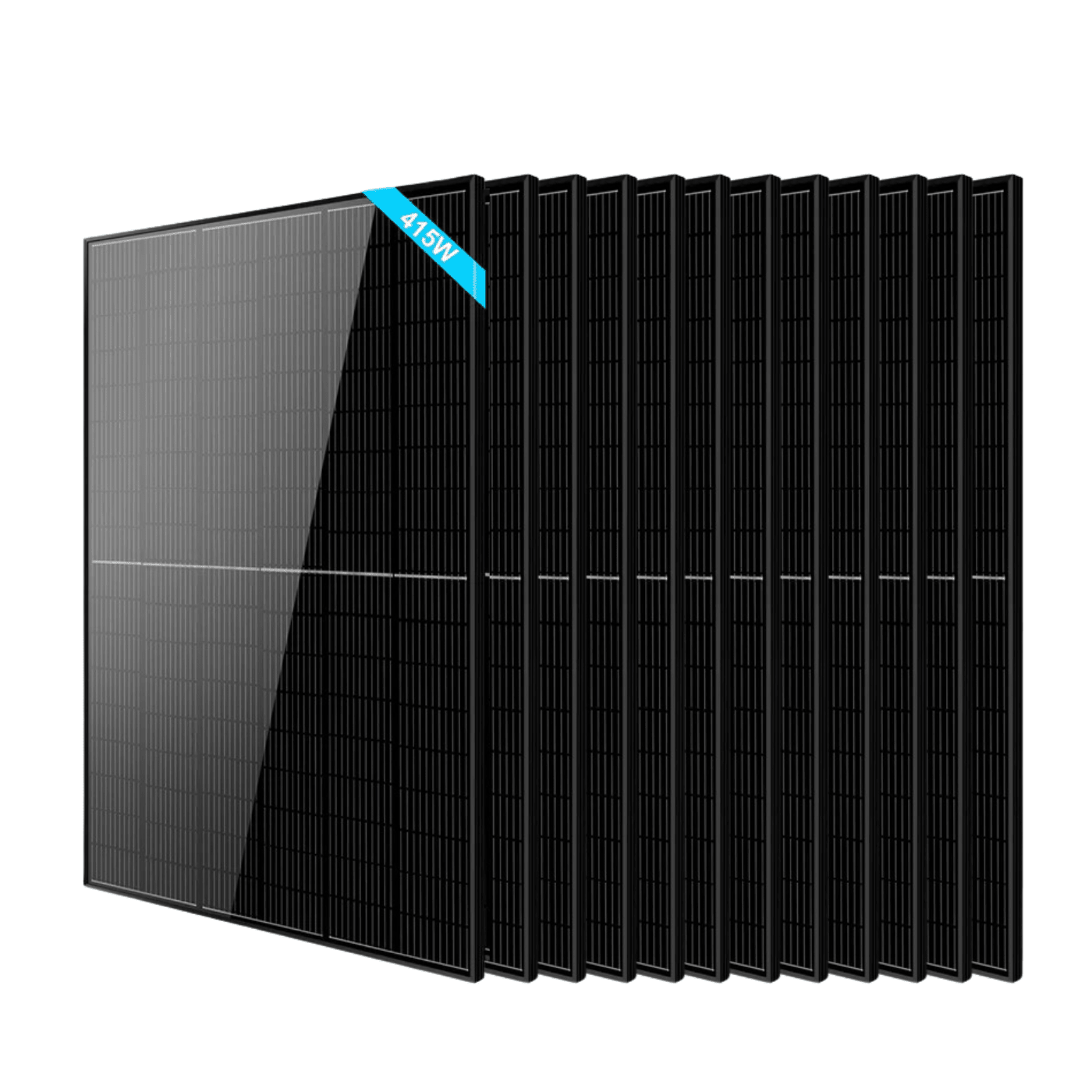 SunGoldPower 415W Monocrystalline Black PERC Solar Panels