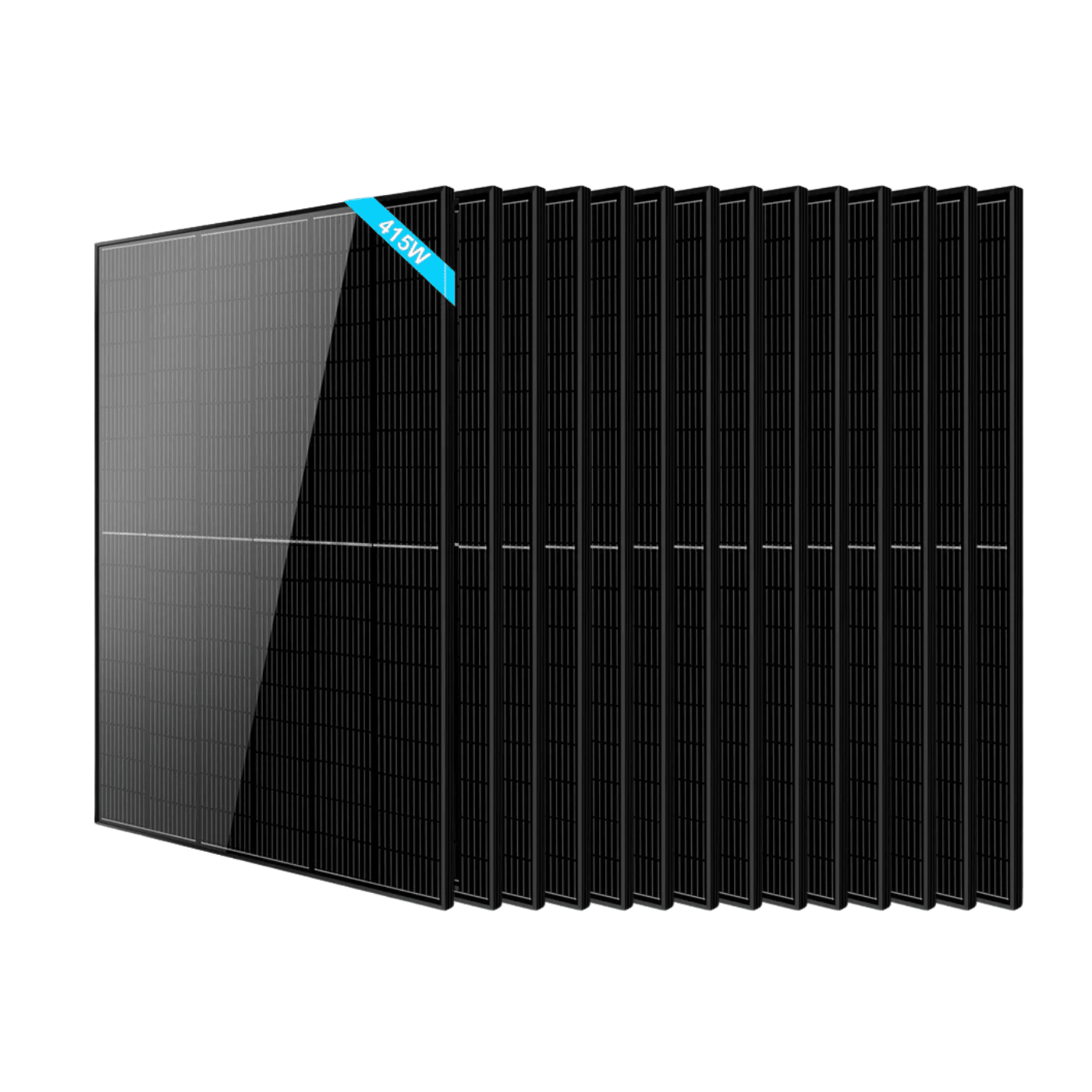 SunGoldPower 415W Monocrystalline Black PERC Solar Panels