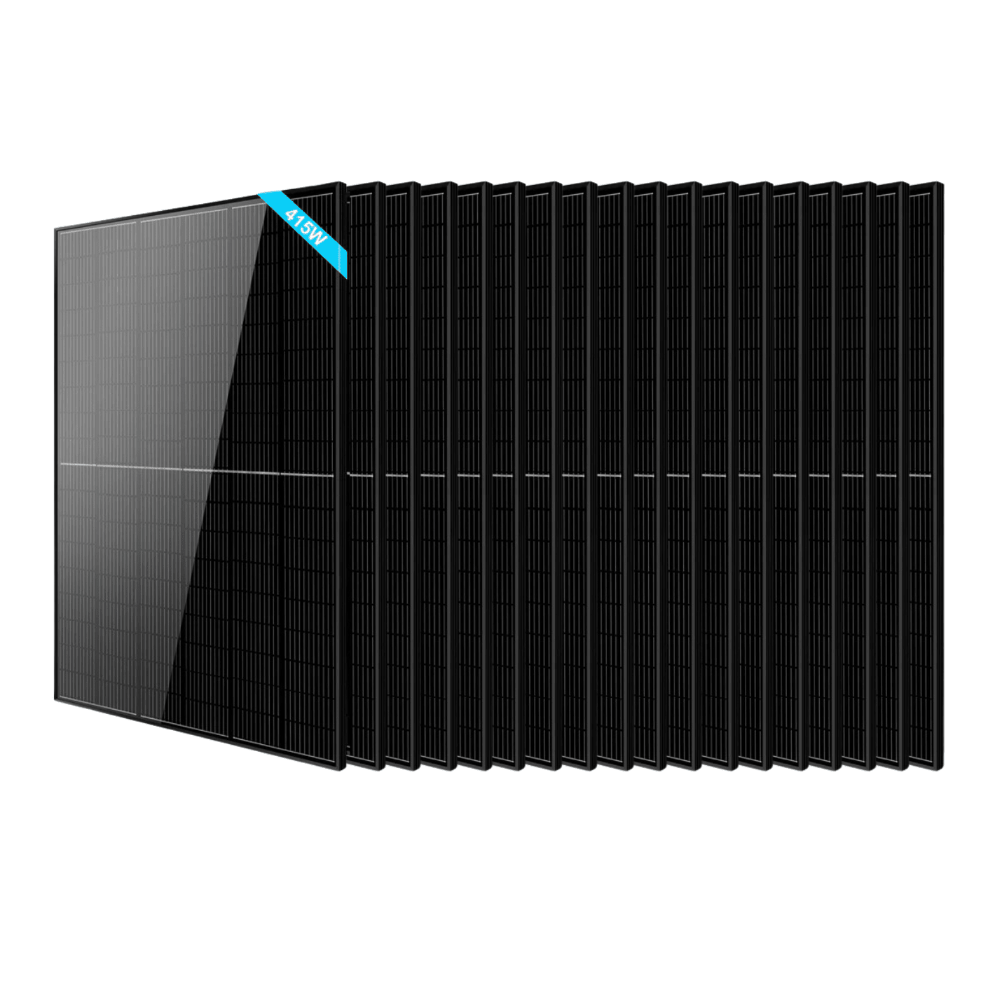 SunGoldPower 415W Monocrystalline Black PERC Solar Panels
