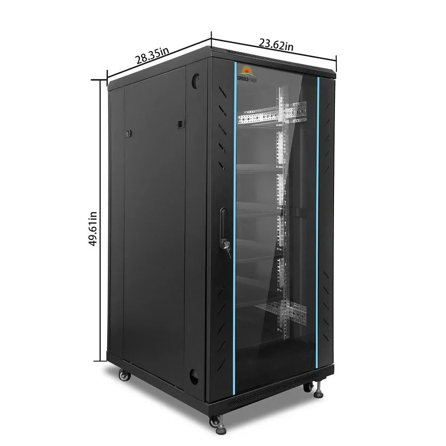 SunGoldPower Enclosed Battery Cabinet 6 Slot with Bus Bar for SG48100P/ SGH48100T